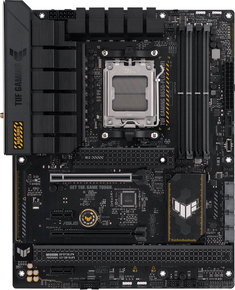 MB sAM5 ASUS TUF GAMING B650-PLUS WIFI ATX 4xDDR5 2xPCIEx16 2хPCIEx1 3xM.2 2xUSB-C DP HDMI 2.5GLAN Wi-Fi 6 (90MB1BZ0-M0EAY0)