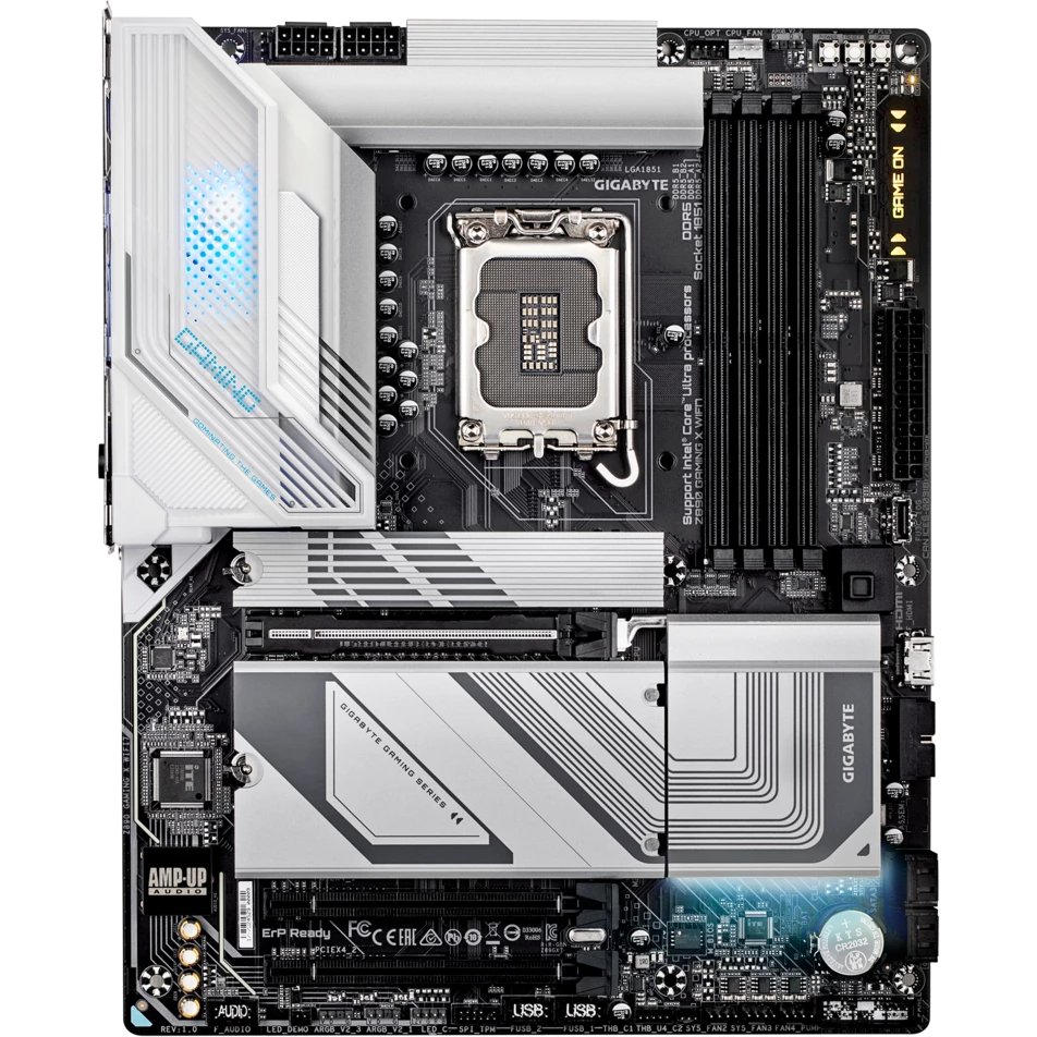 MB s1851 Gigabyte Z890 Gaming X Wifi7, Intel Z890, 4xDDR5-6400 МГц, 3xPCI-Ex16, 4xM.2, Standard-ATX