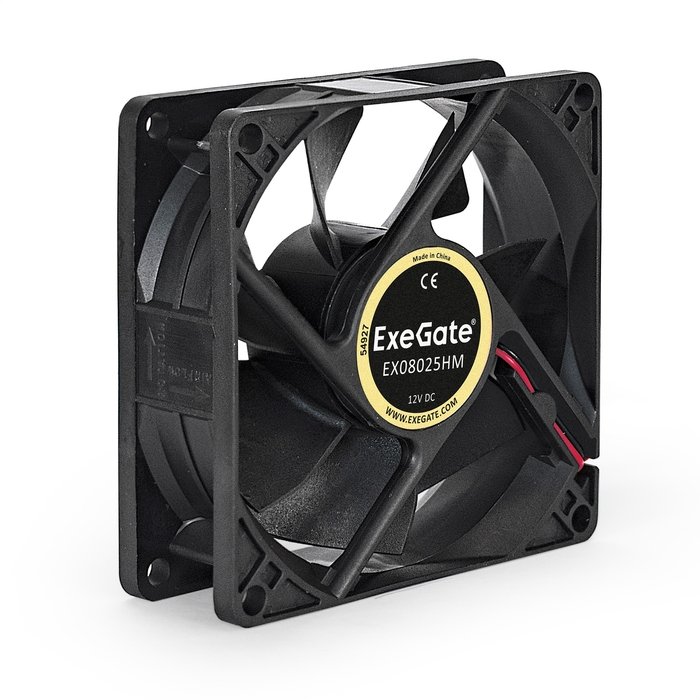Вентилятор ExeGate EX08025HM EX283380RUS 80x80x25 мм, гидродинамический, Molex, 1800RPM, 21dBA