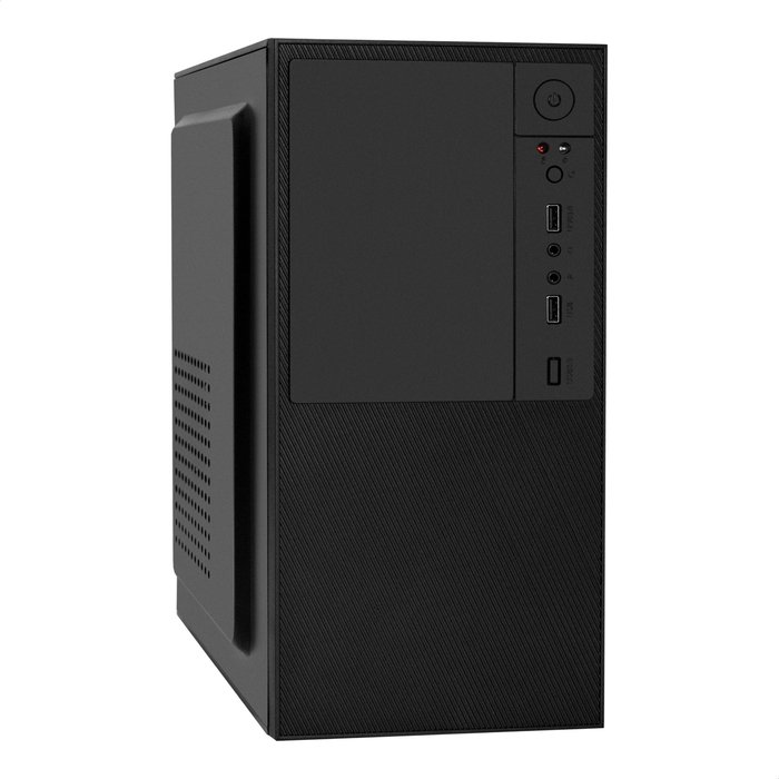 Корпус Exegate BAA-308 EX297993RUS Minitower (mATX, без БП, 2*USB, HD Audio, черный)