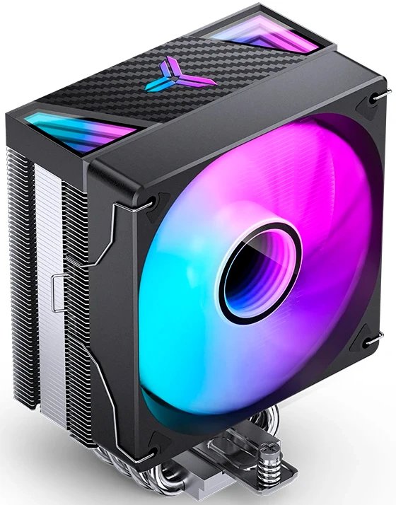 Кулер JONSBO CR-1000 V3 Pro Color LGA1851/1700/1200/115X/AM5/AM4 (TDP 230W, PWM, 120mm Dynamic Multi-Color LED Fan, 6 тепловых трубок, черный)