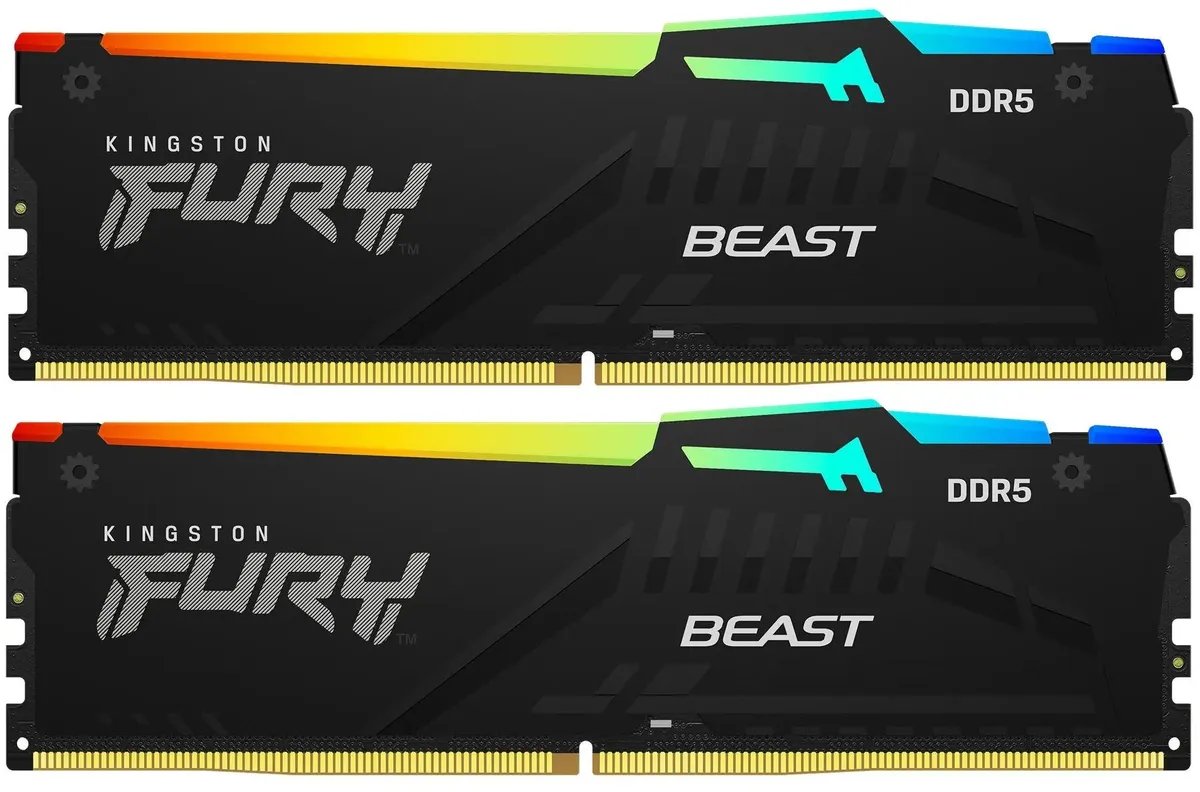 ОЗУ Kingston Fury Beast KF556C40BWAK2-64 DDR5 - 2x 32ГБ 5600МГц, DIMM, Ret