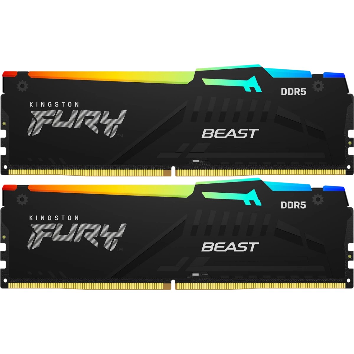 ОЗУ Kingston Fury Beast Black (KF552C40BB2AK2-64) DDR5 - 2x 32ГБ 5200МГц, DIMM, ECC, Ret