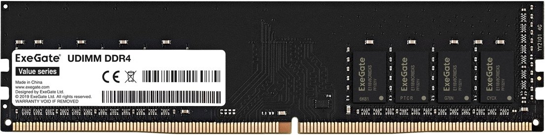 ОЗУ ExeGate Value EX283083RUS DIMM DDR4 16GB PC4-21300 2666MHz