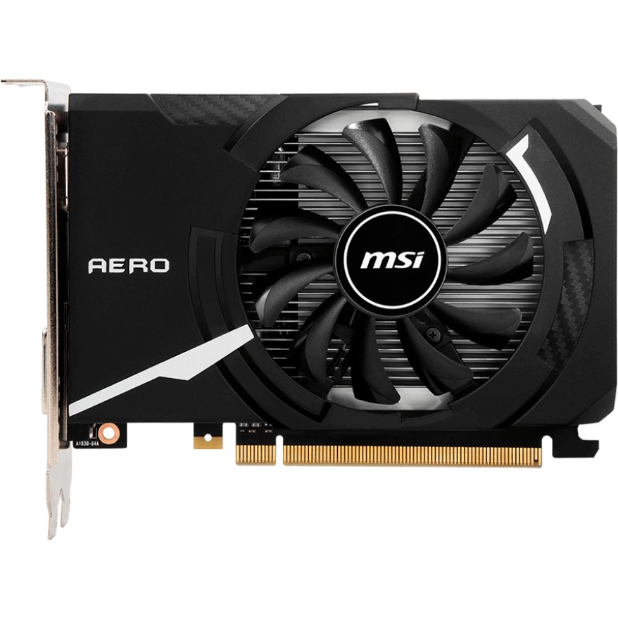 Видеокарта MSI GT1030 Aero ITX 4GD4 (GT 1030 AERO ITX 4GD4 OC) 4GB DDR4 64-bit OC HDMI SL-DVI-D 1Fan RTL