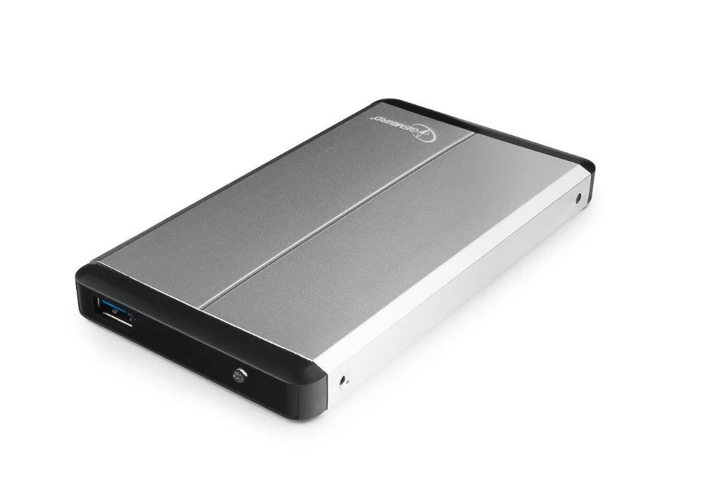 Корпус для HDD/SSD 2.5" SATA3 USB3.0 Gembird EE2-U3S-2-S, Silver, алюминиевый
