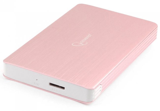 Внешний корпус для HDD/SSD Gembird EE2-U3S-65 2.5" розовое золото, USB 3.0, SATA, алюминий