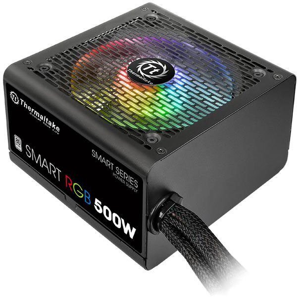 Блок питания Thermaltake Smart  RGB  [PS-SPR-0500NHSAWE-1]  500W / APFC / 80+