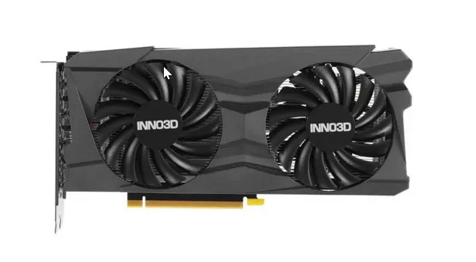 Видеокарта INNO3D RTX3050 Twin X2 (N30502-08D6-1711VA41) 8GB GDDR6 128-bit 2FAN DVI DP HDMI RTL