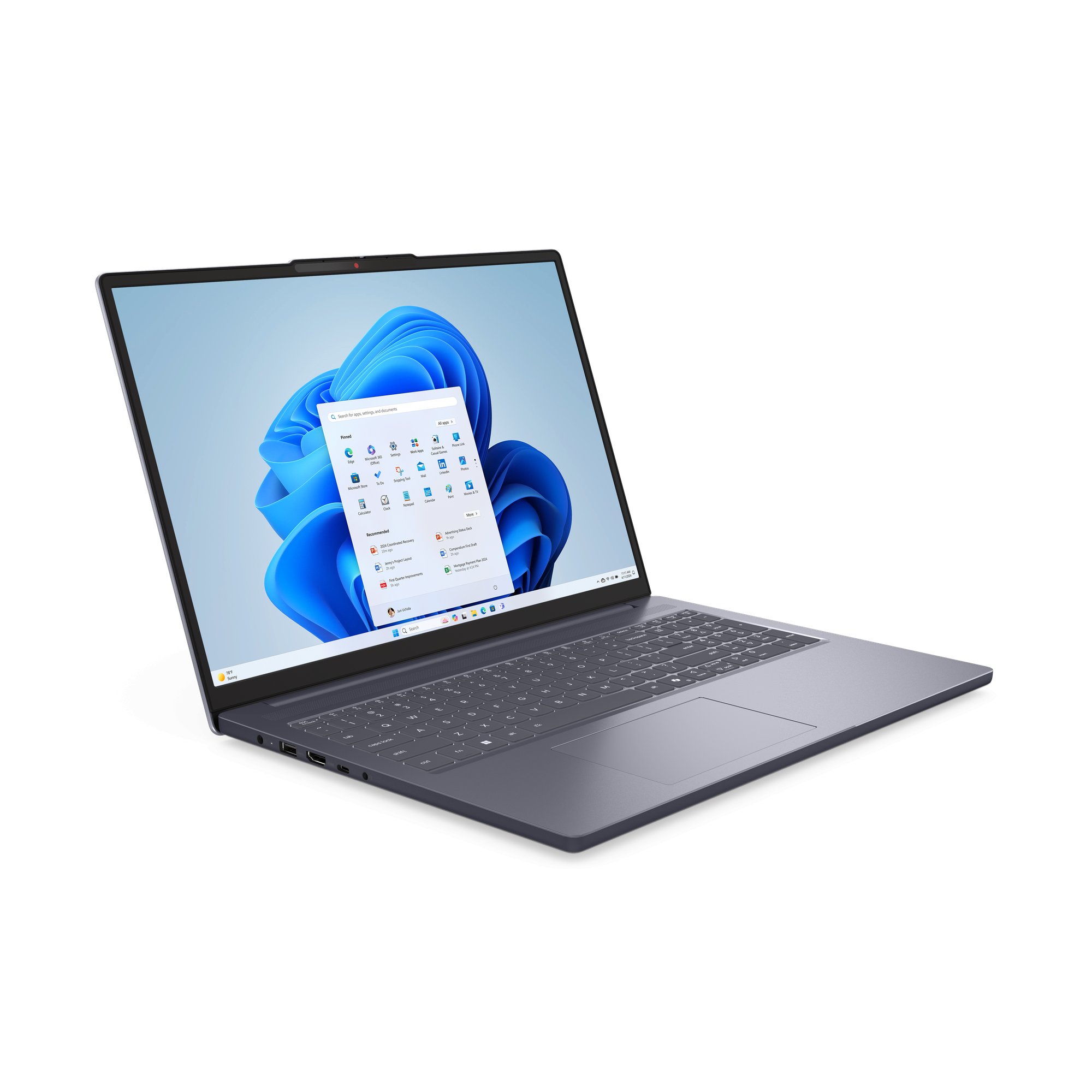 Ноутбук Lenovo IdeaPad Slim 3 16IRH10 (83K2000WRK) 16" WUXGA 1920x1200/Intel Core i5 13420H/16 Gb/512 Gb SSD/Intel UHD Graphics/No OS/серый/1.73 кг