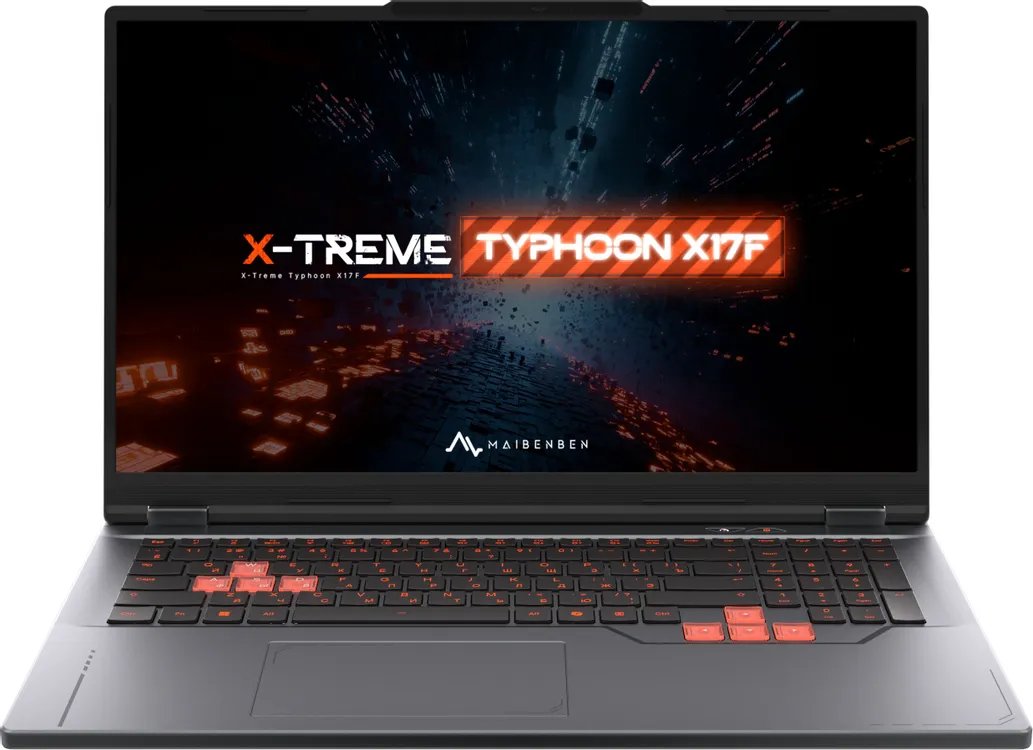 Ноутбук Maibenben X17F-R774350G34LG4E10-Linux Ryzen 7 7445HS 16Gb SSD1Tb Nvidia GeForce RTX 3050 4Gb 17.3" IPS FHD (1920x1080)grey WiFi BT Cam 5200mAh