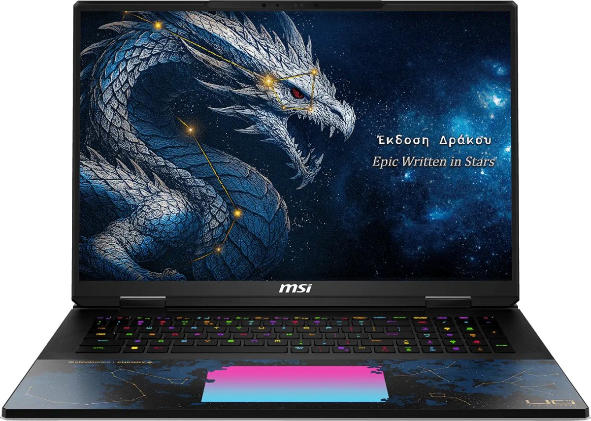 Ноутбук MSI Titan Dragon Edition 18 HX A2WJ-1251RU (9S7-1824D6-1251) 18", IPS, Core Ultra 9 290HX Plus 2.7ГГц, 24-ядерный, 96ГБ DDR5, 2ТБ + 2ТБ SSD