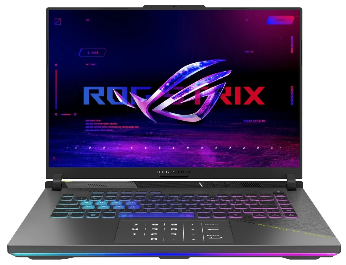 Ноутбук ASUS Rog Strix G16 G614PR-RV027 (90NR0NJ7-M001J0-DOS) 16" FHD+ IPS 300N 165Hz/R9-8940HX/16GB/1TB SSD/RTX 5070Ti 12GB/DOS/Eclipse Gray