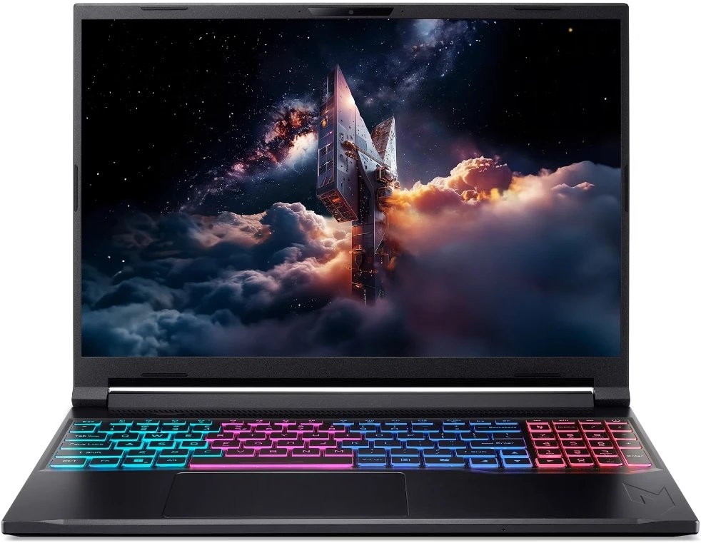 Ноутбук Acer Nitro V 16S ANV16S-71-71MF (NH.U28CD.004) Intel Core 7 240H/16Gb (1*16 D5)/SSD1Tb/RTX5060 8Gb (85W)/16"/IPS/WQXGA/2560x1600/NoOS/Black