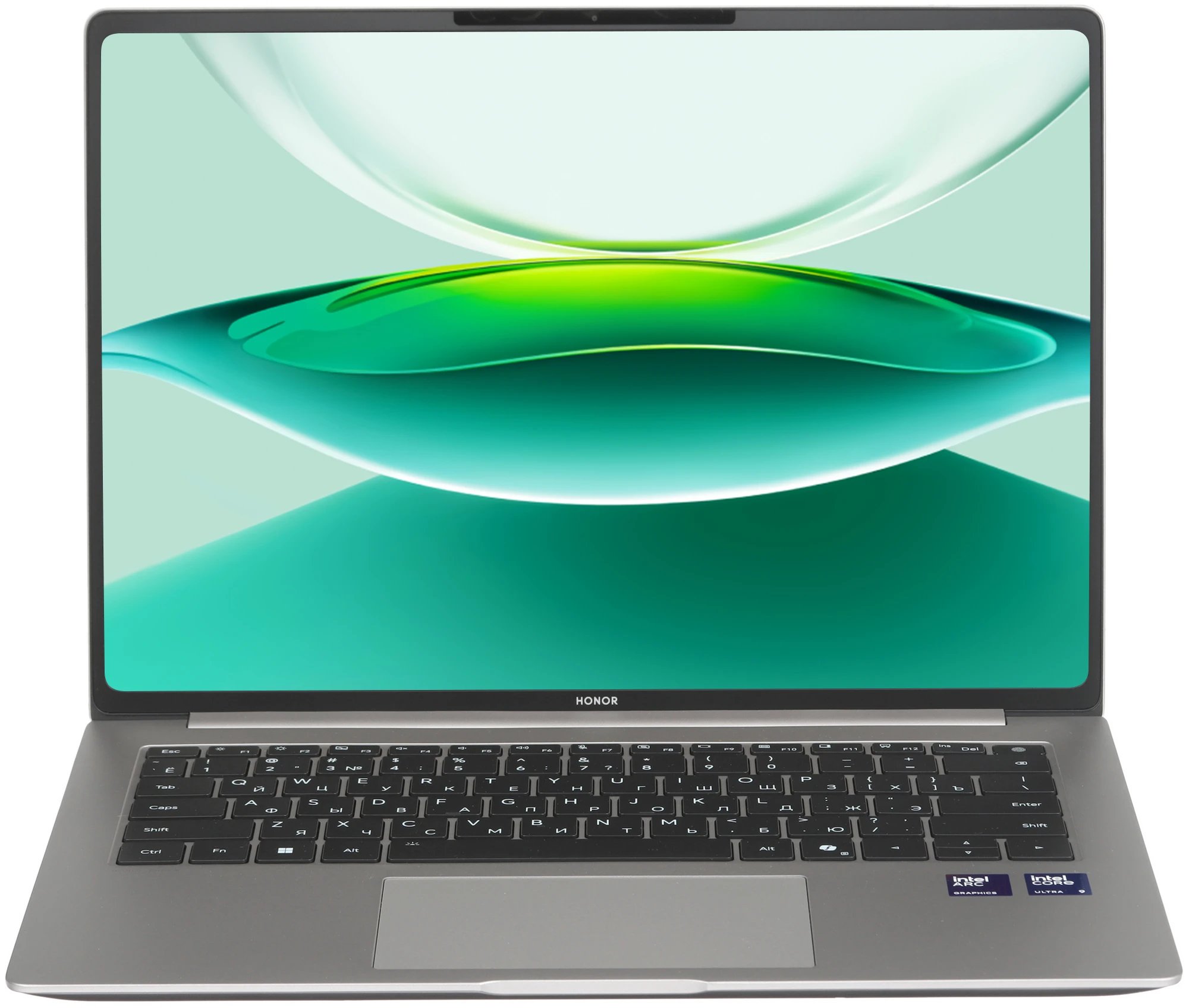 Ноутбук Honor MagicBook Pro 14 FMB-P (5301ANXE) 14.6", 2025, OLED, Core Ultra 9 285H 2.9ГГц, 16 ядер, 32ГБ LPDDR5x, 1ТБ SSD, Arc 140T, W11H серый