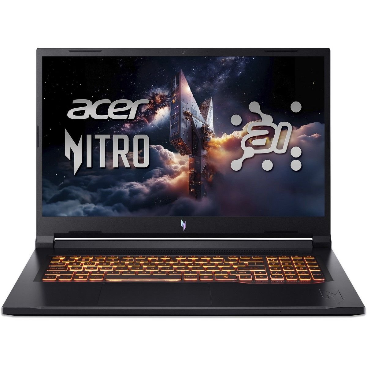 Ноутбук Acer Nitro V 17 AI ANV17-41-R9Q9 (NH.QYVCD.007) AMD Ryzen 7 260/16Gb/SSD1Tb/RTX5060 8Gb/17.3"/IPS/QHD/2560x1440/165Hz/NoOS/Black