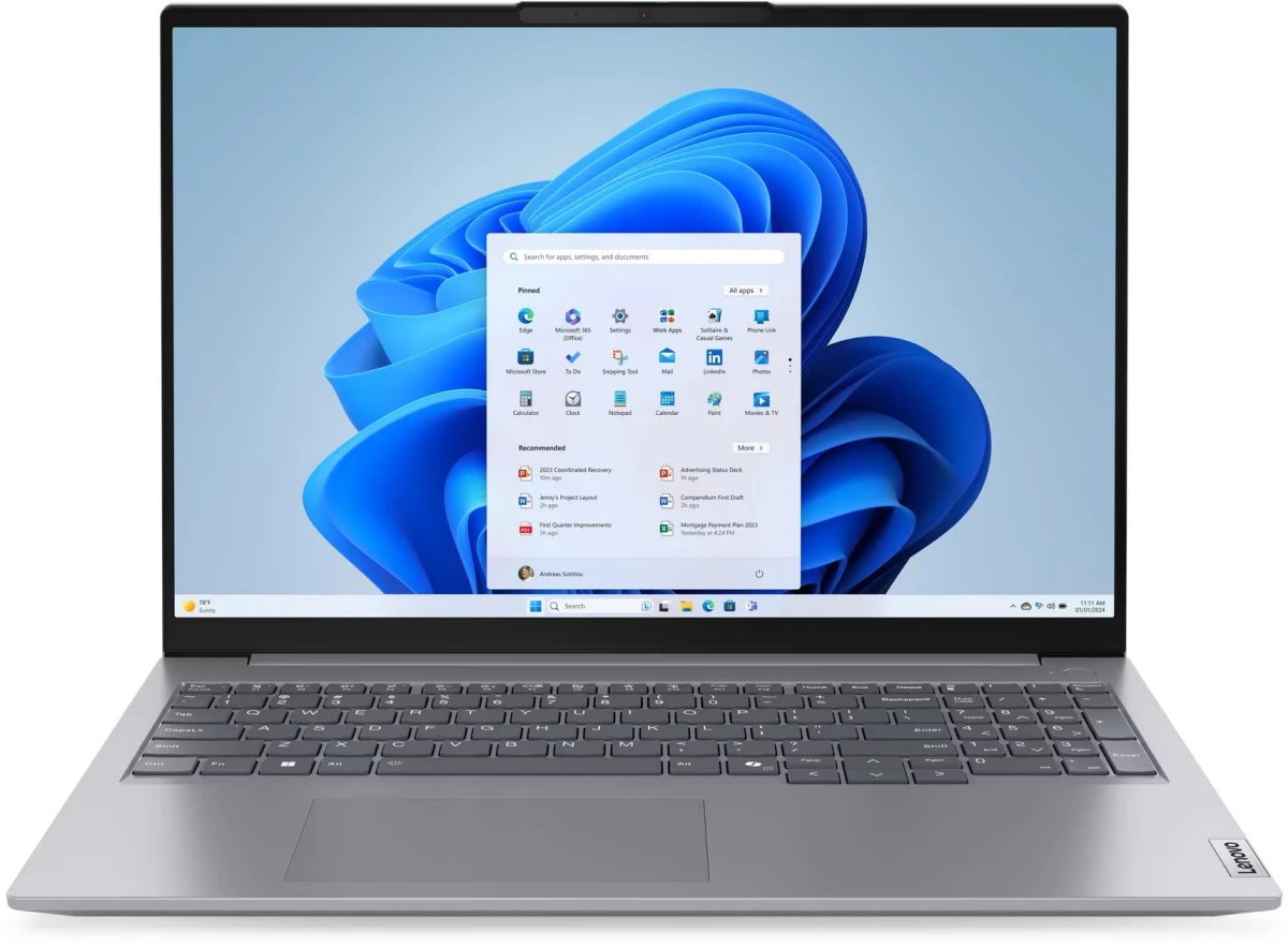 Ноутбук Lenovo Thinkbook 16 G7 (21MW009QSA) ARP Ryzen 7 7735HS 16Gb SSD512Gb AMD Radeon 680M 16" IPS WUXGA (1920x1200) без ОС grey WiFi BT Cam