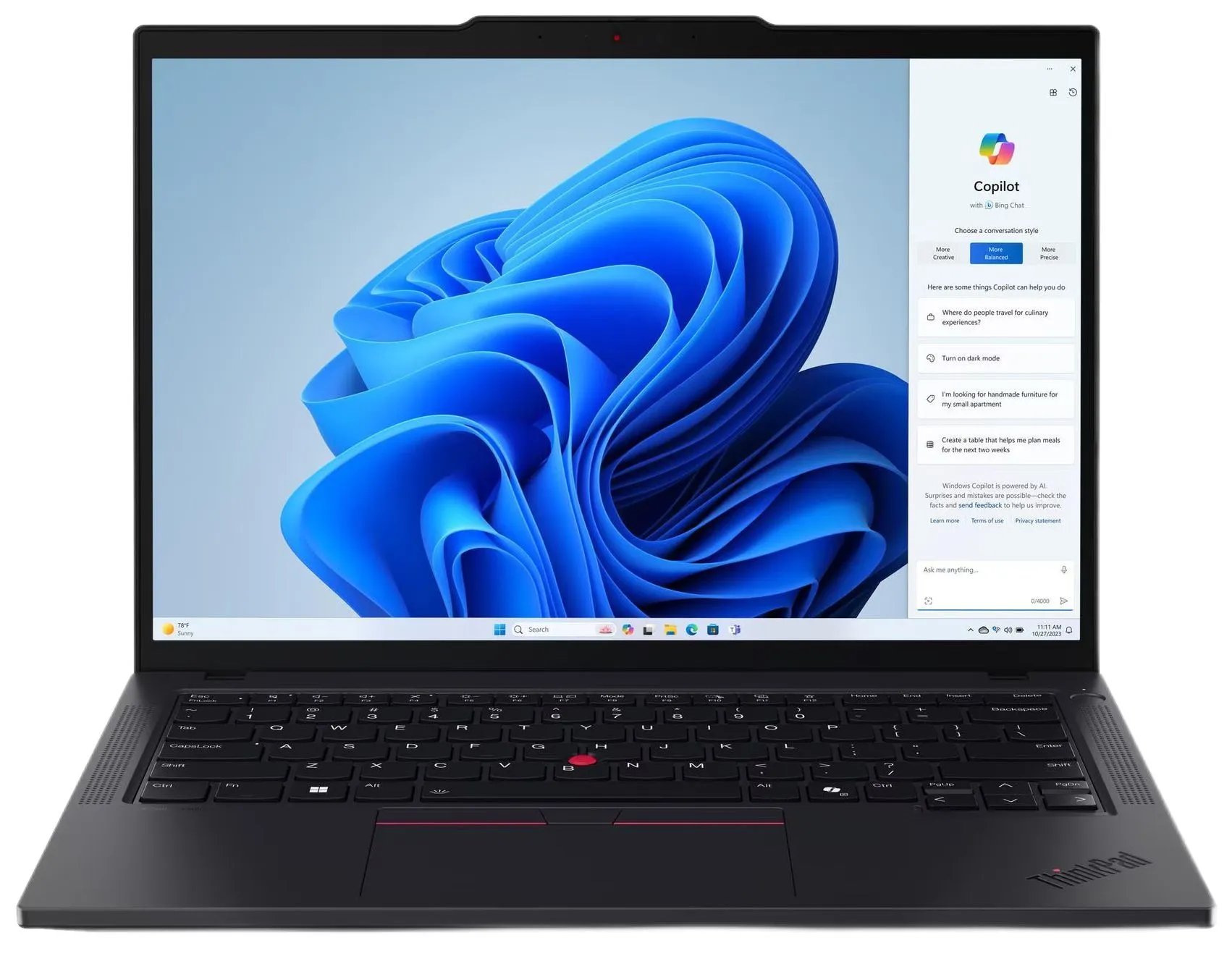 Ноутбук Lenovo ThinkPad T14 G5 (21MC004YUS) 14.0" WUXGA Touch IPS AG 400nits, AMD Ryzen 7 PRO 8840U,32GB DDR5, 512GB SSD M.2, Radeon 780M Graphics