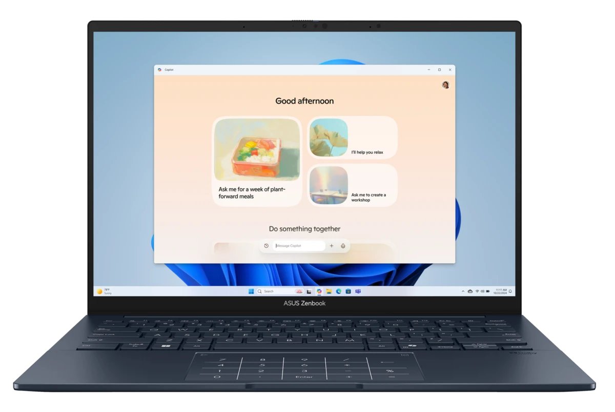 Ноутбук ASUS Zenbook 14 OLED UX3405CA-ST1350 (90NB14W1-M01ZM0_Win11P) Intel Core Ultra 5 225H 4300MHz/14"/2880x1800/16GB/512GB SSD/Intel Arc Graphic