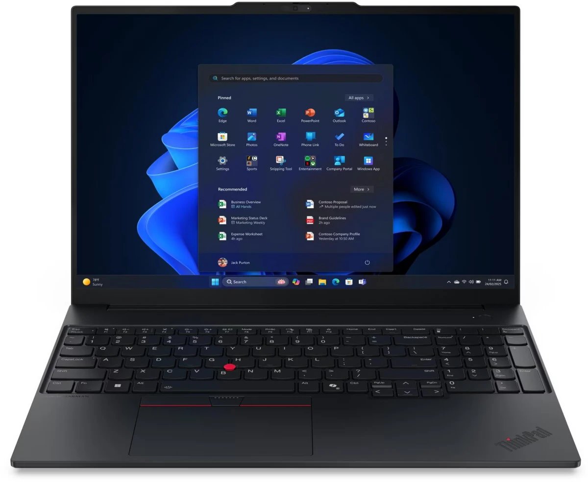 Ноутбук Lenovo ThinkPad E16 Gen 3 (21SR0048FW) Black