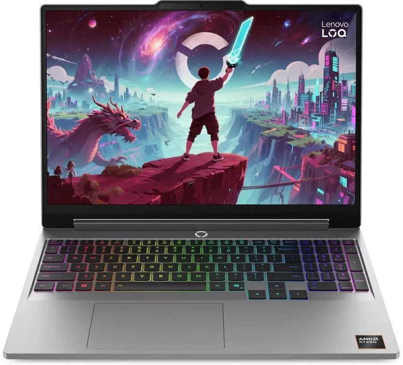 Ноутбук Lenovo LOQ 15AHP11 (83TN003FPS) R7 250 16Gb SSD512Gb GeForce RTX5050 8Gb 15.3" IPS WUXGA (1920x1200) без ОС grey WiFi BT Cam