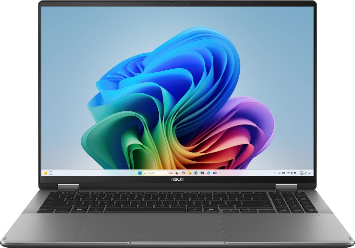 Ноутбук ASUS TP3607AA-SI063W flip (90NB17B1-M004E0) 16"(1920x1200 OLED)/Touch/Intel Ultra 9 386H(2.1Ghz)/32768Mb/1024PCISSDGb/noDVD