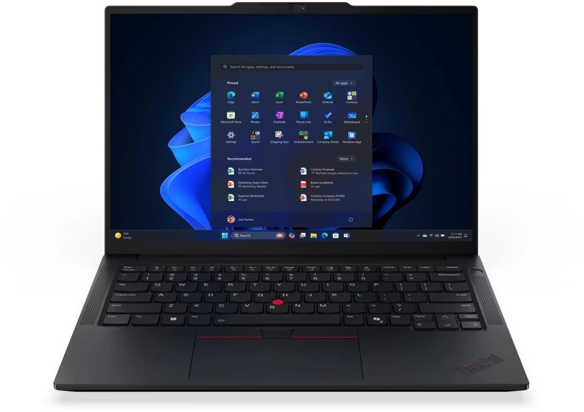 Ноутбук Lenovo ThinkPad E14 G7 (21T9006FIG) Core 7 240H 16Gb SSD512Gb Intel Graphics 14" IPS WUXGA (1920x1200) без ОС black WiFi BT Cam
