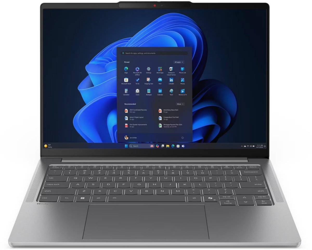 Ноутбук Lenovo IdeaPad Pro 5 14IAH10 (83JK002TRK)14"(2880x1800 OLED)/Intel Core Ultra 9 285H(3.7Ghz)/32768Mb/1024PCISSDGb/noDVD/Int:Intel Arc Graphics