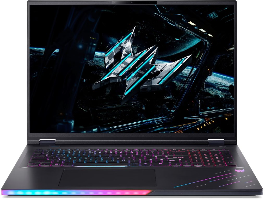 Ноутбук Acer Predator Helios 18 AI PH18-73-90RU (NH.QVZCD.007) Core Ultra 9 275HX 16Gb SSD1Tb NVIDIA GeForce RTX5080 16Gb IPS WQXGA безОС black WiFi