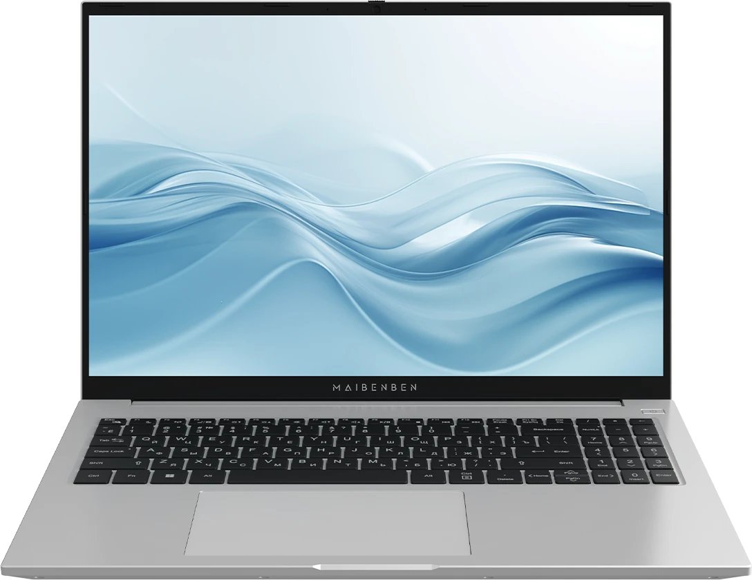 Ноутбук Maibenben M16B-R777UM (M16B-R777UM0G14LS3E10-Linux) 16" WUXGA IPS, AMD R7-7730U, 16Gb, 1Tb SSD серебристый