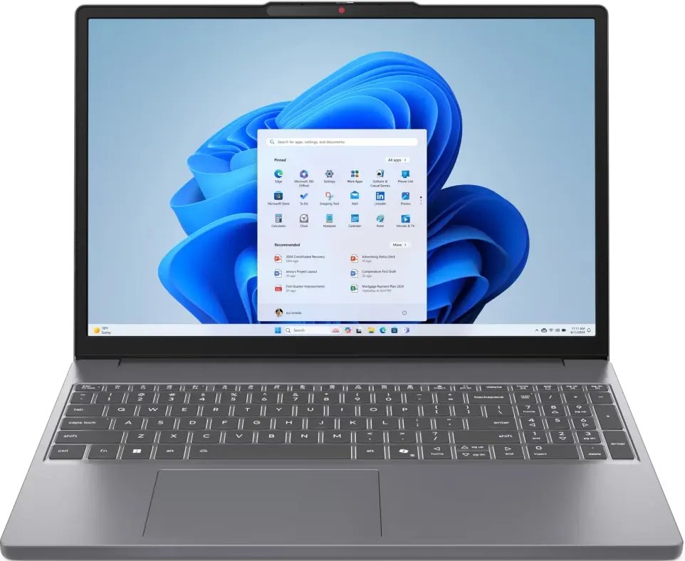 Ноутбук Lenovo IdeaPad Slim 3 15IRH10 (83K100YTFU) 15.3" WUXGA 1920x1200/Intel Core i7 13620H/16 Gb/512 Gb SSD/Intel UHD Graphics/No OS/серый/1.59 кг