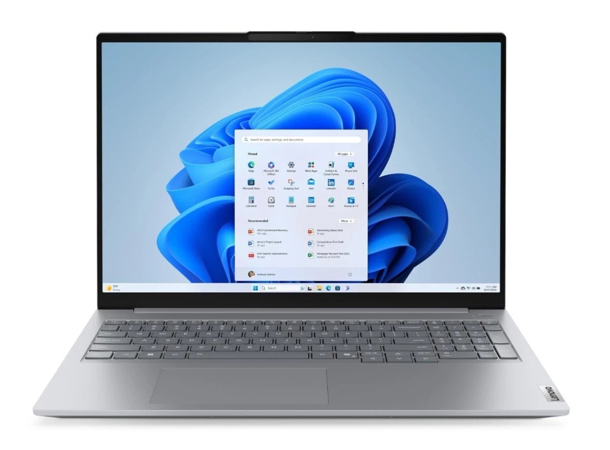 Ноутбук Lenovo ThinkBook 16 G8 21SK0030GQ IAL 16" WUXGA IPS, Intel Core Ultra 7 255H, 16Gb, 512Gb SSD, FHD Cam, 45Whr, no OS, серый