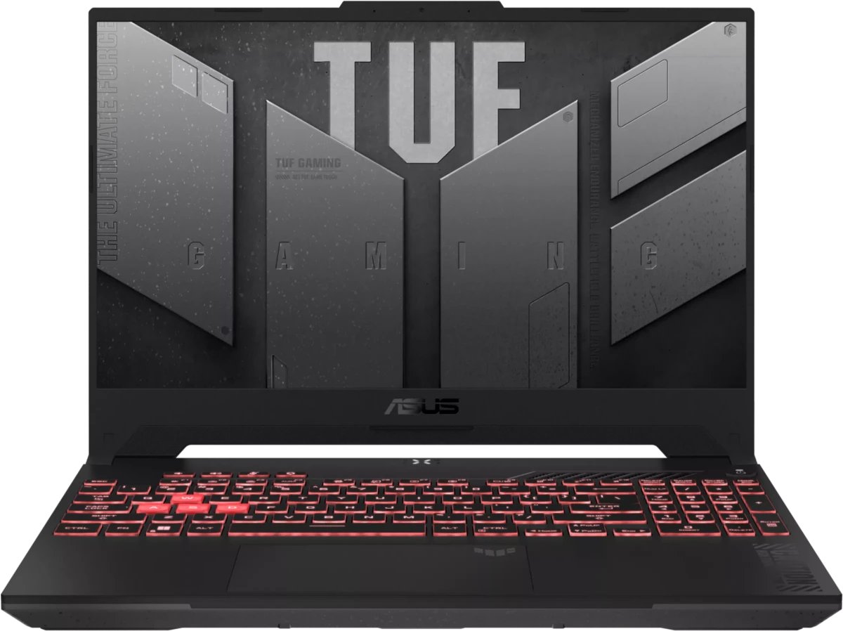 Ноутбук ASUS TUF Gaming A17 FA707NUG-HX156 (90NR0EF5-M009A0-Win11Pro) Ryzen 7 7445HS 16Gb SSD 512Gb Nvidia RTX 4050 6Gb 17,3 FHD KBD RUENG Серый