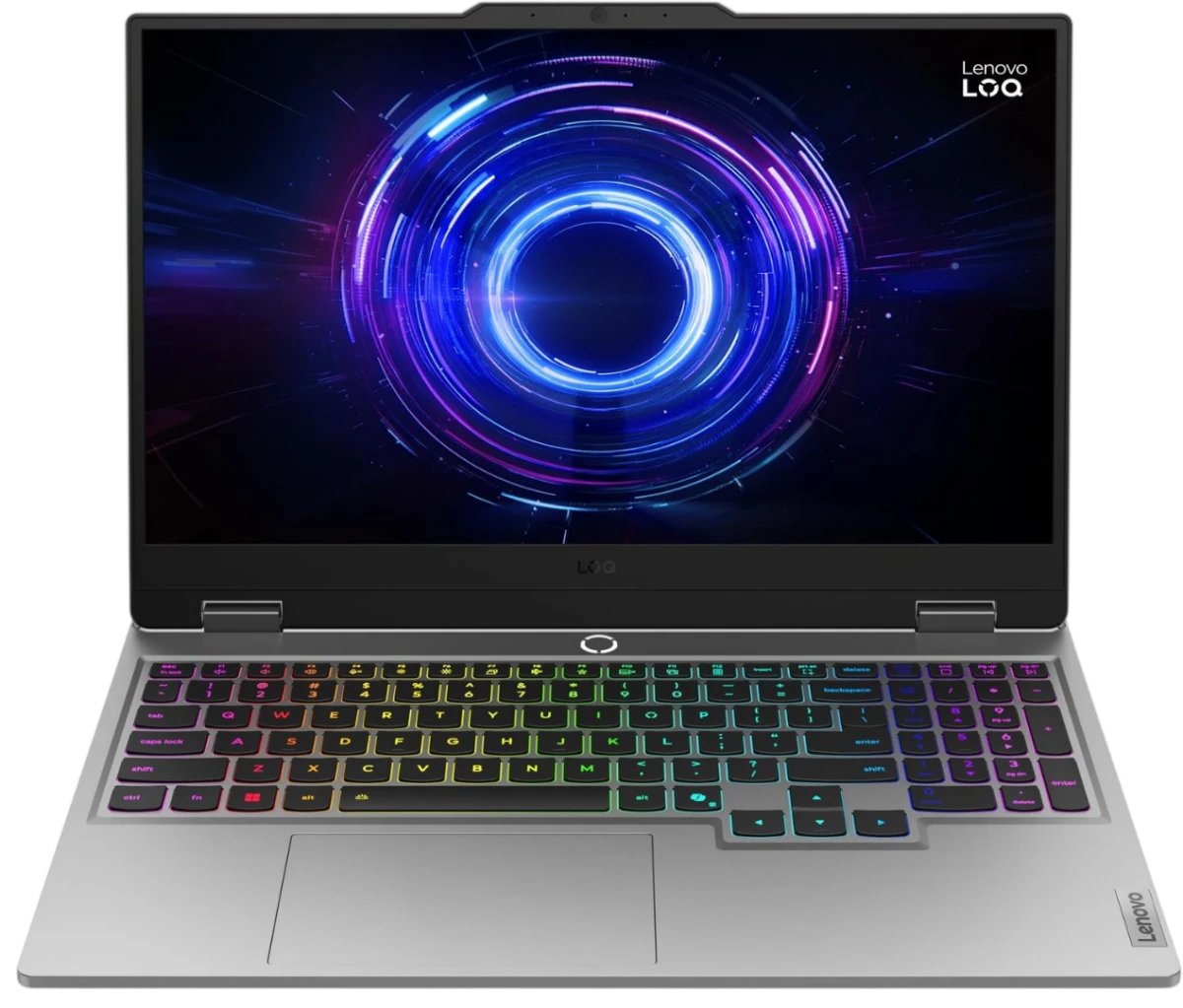 Ноутбук Lenovo LOQ 15IRX10 (83JE00PQRK) 15.6" FHD IPS 300N 144Hz, i5-13450HX, 16Gb, 1Tb SSD, RTX 5060 8Gb, no OS, Luna Grey
