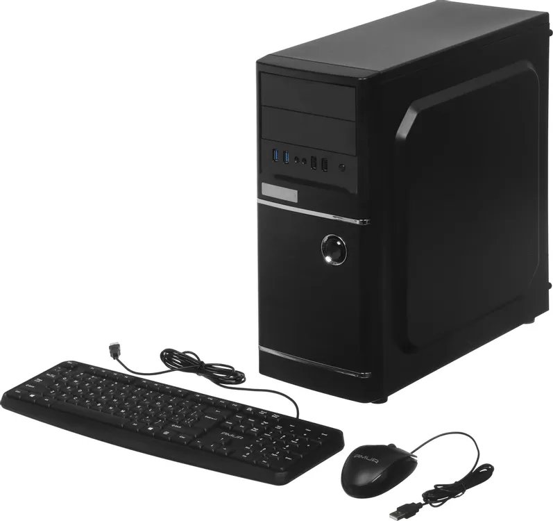 ПК Amur Нарвал A5A14 АМУЕ.466219.002 2169402 MT Ryzen 5 3400G (3.7) 8Gb SSD256Gb Vega 11 FreeDOS GbitEth 400W мышь клавиатура черный (RUS)