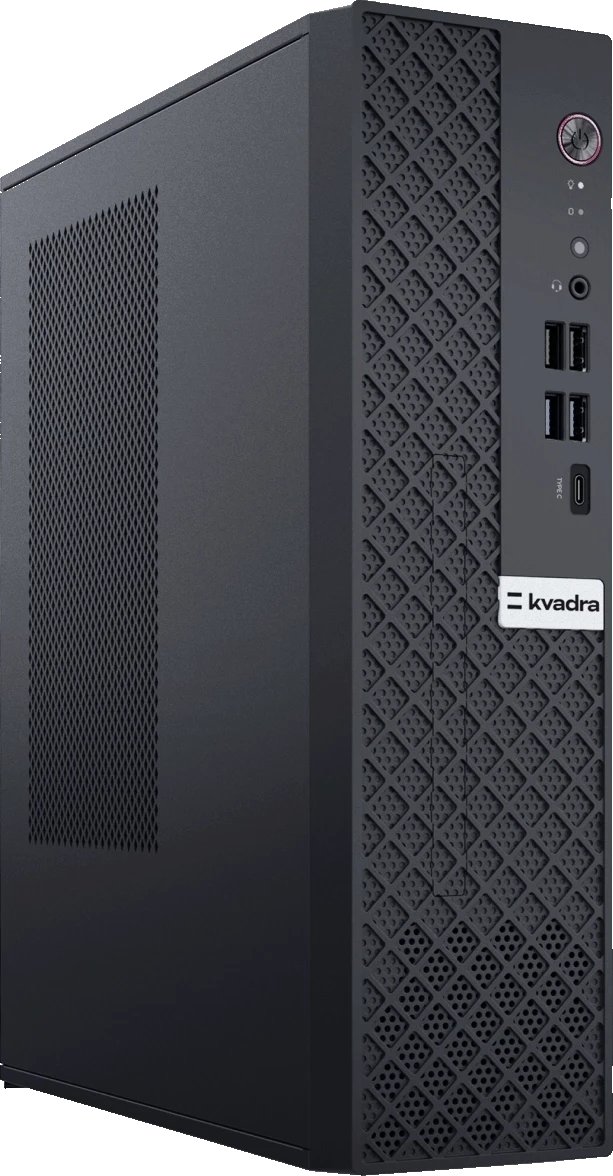 ПК KVADRA TAU (Y2SYSCAS113R_086BD5) SFF, i5-13400, 16GB DDR4 3200 (1x16GB), SSD 512Gb, Intel Graphics, noDVD, no kbd & no mouse, Black, 450W, no OS