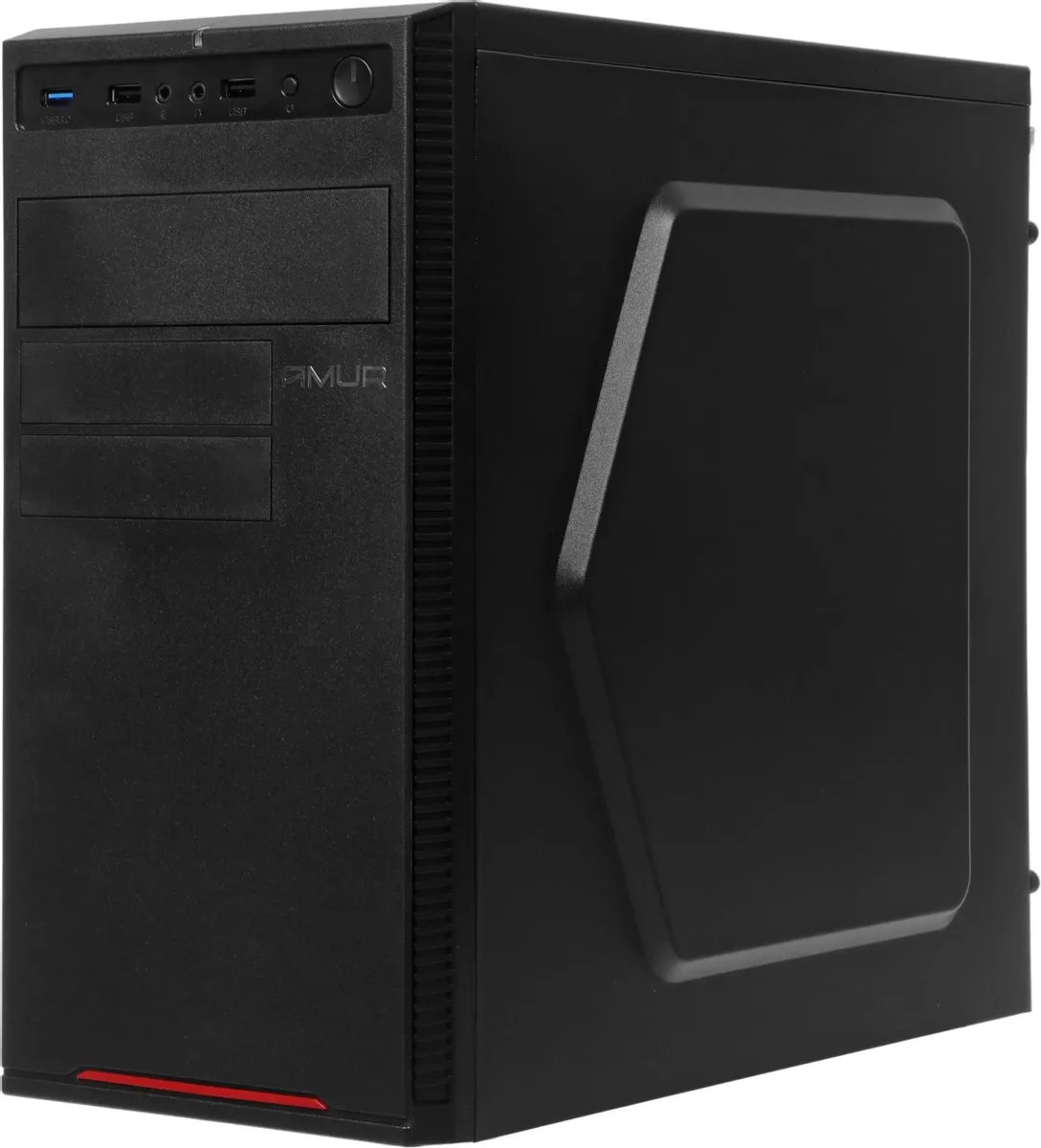 ПК AMUR Нарвал B7I21 (2147008) Intel Core i3 12100, DDR5 16ГБ, 512ГБ(SSD), Intel UHD Graphics 730, FreeDOS, черный