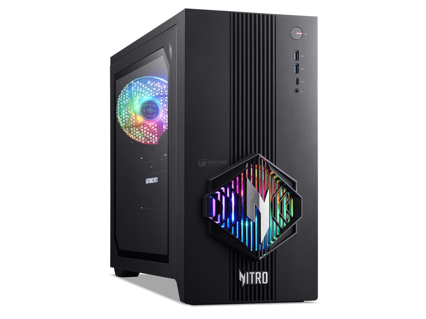 ПК Acer Nitro 30 N30-100 (DG.E5GCD.00L) Intel Core Ultra 7 265F/32Gb/SSD1Tb/RTX5070 12Gb/PSU 850W/NoOS/Black