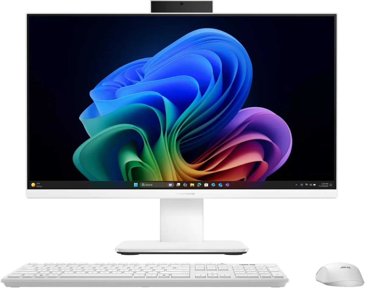 Моноблок Asus PM640KA-WPC0310 (90PT0461-M018M0) Full HD Ryzen AI 5 330 (2) 16Gb SSD512Gb 820M без ОС GbitEth WiFi BT 120W клавиатура мышь Cam белый