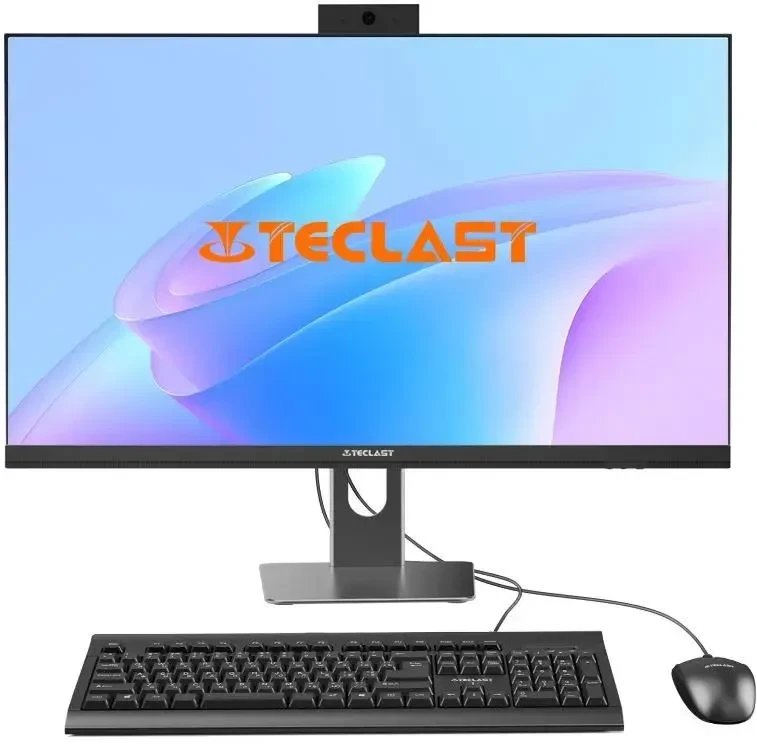 Моноблок Teclast T24 Air (14450HX32G1TFKRU)23.8" Full HD i5 14450HX (2.4) 32Gb SSD1Tb UHDG CR Win11Pro GbitEth WiFi BT 120W клавиатура мышь Cam черный