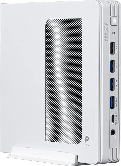 Неттоп MSI Pro DP10 A14MG-011XRU (9S6-B21012-011) i5 14400 (2.5) 16Gb SSD512Gb UHDG 730 без ОС 2x2.5GbitEth WiFi BT 120W белый