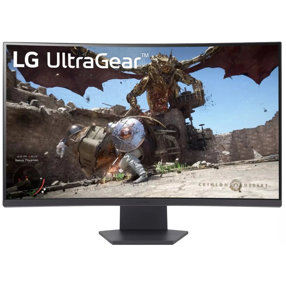 Монитор 31.5" LG UltraGear 32GS60QC-B 2560x1440 черный 180 Гц AMD FreeSync изогнутый