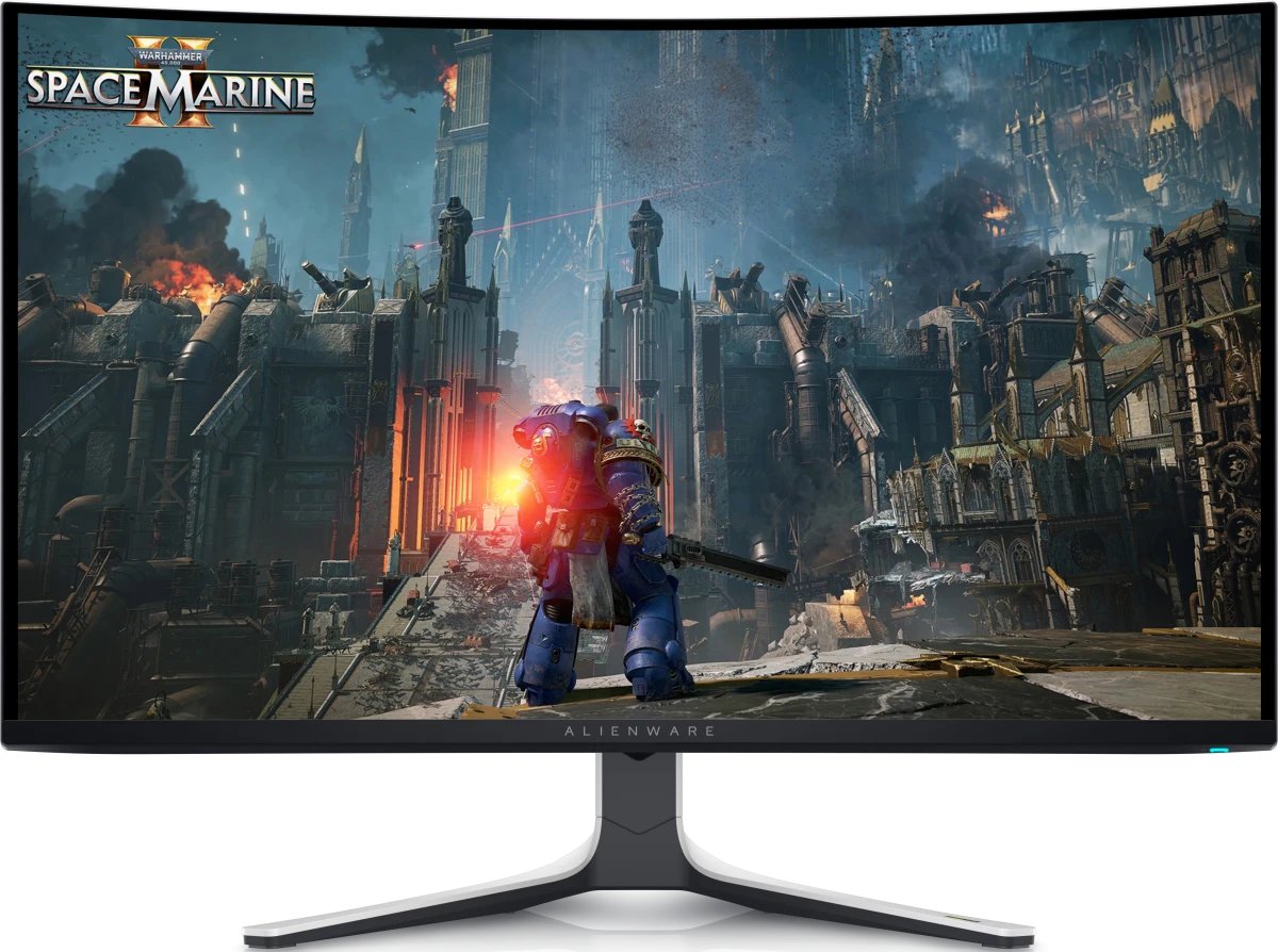 Монитор Dell AW3225QF 1700R, 31.6" QD OLED, UHD, 0,03ms, 1000cd, 240Hz, HDMI, DP, USB, HAS