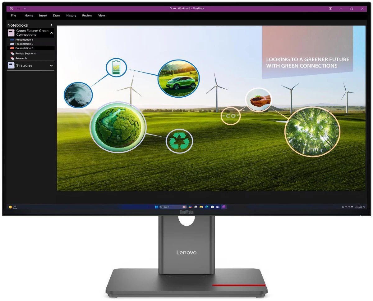 Монитор Lenovo ThinkVision P27q-40 (64A7GAT6UK) 2560x1440, IPS, 24Гц, 1хHDMI, черный