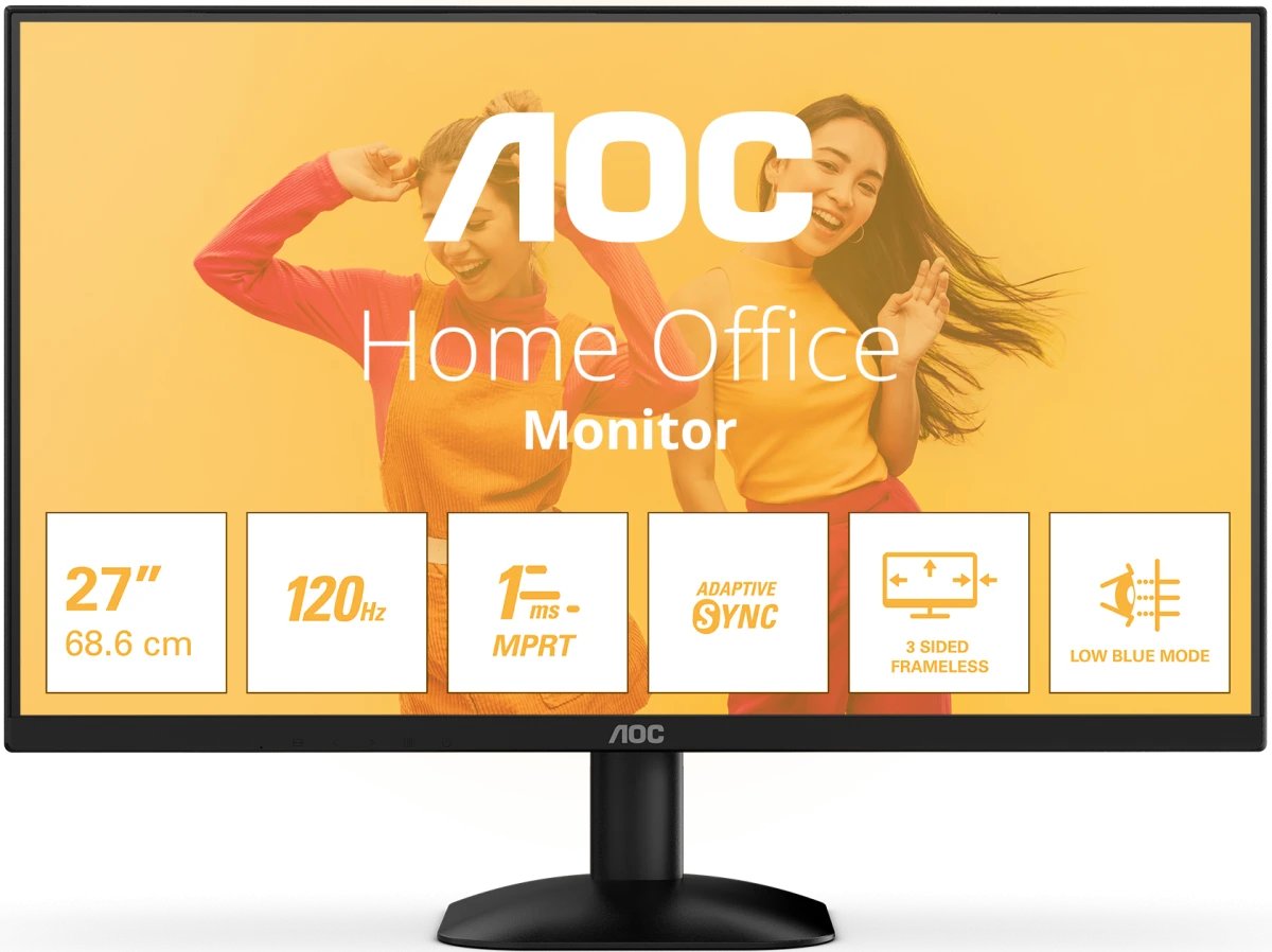 Монитор AOC 27B35HM 27" FHD 1920x1080, 100Гц, VA, 1хHDMI Black