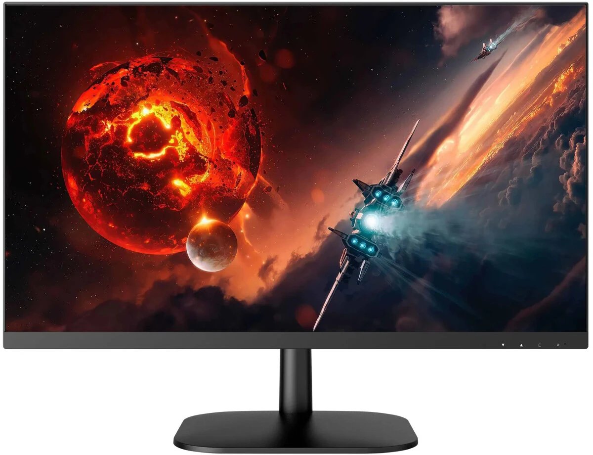 Монитор BRAVUS BVS2420 Black (23.8" IPS, 1920x1080, 100Hz, 178°/178°, 5 ms, 250 cd/m, 1200:1, +HDMI, +DP+Earphones)