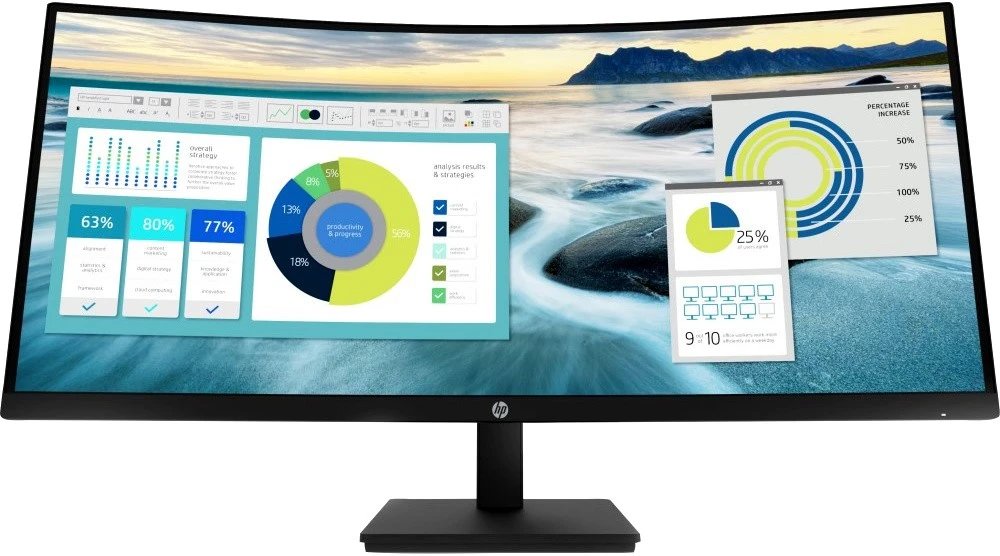 Монитор HP P34hc G4 (21Y56AS) черный VA 21:9 HDMI матовая HAS 250cd 178гр/178гр 3440x1440 DP 2K USB 10.51кг