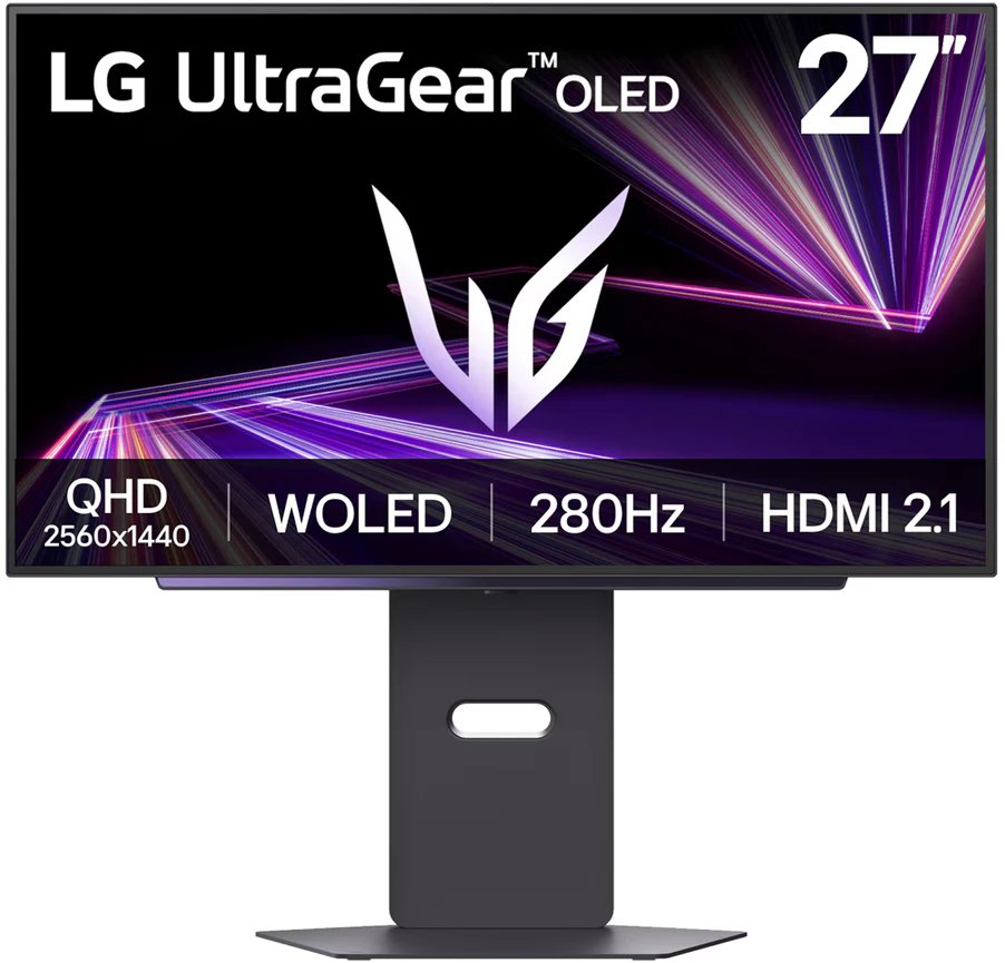 Монитор LG UltraGear 27GX700A-B черный OLED LED 16:9 HDMI матовая HAS Piv 335cd 178гр/178гр 2560x1440 280Hz G-Sync FreeSync Premium Pro DP QHD