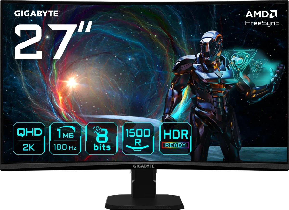 Монитор Gigabyte GS27QCA EU Black (20VM0-GS27QCABM-1EUR)