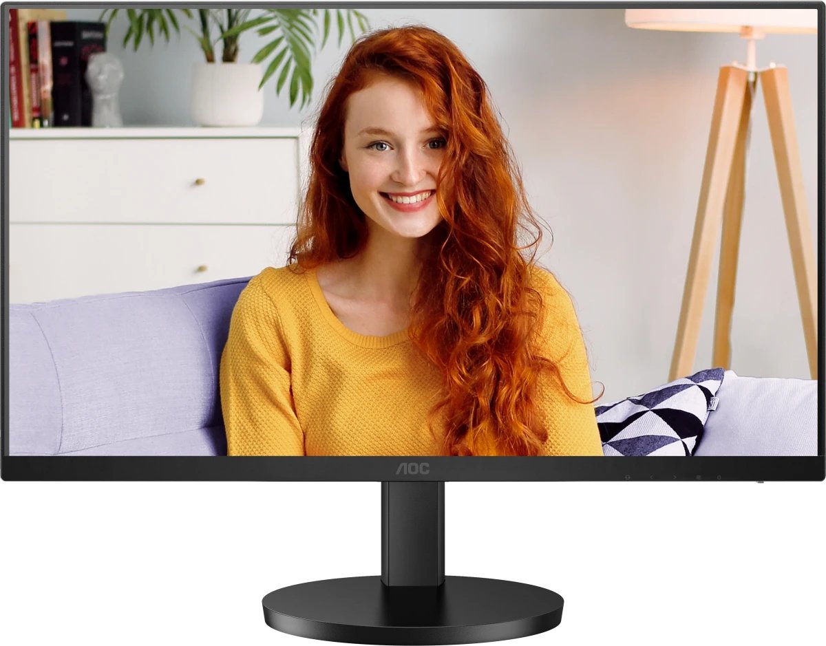 Монитор AOC U27B3CF Black (27" 4K, IPS, 3840x2160, 4 ms, 178°/178°, 350 cd/m, 20M:1, +HDMI 2.0, +2xUSB 3.2, +USB Type-C (65W), +MM, +регулировка по вы